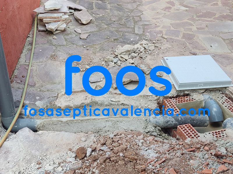 Instalación fosa séptica filtro biologico